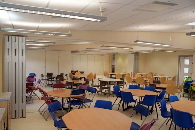 Multiple Multifold sliding folding partition M80 in one wing