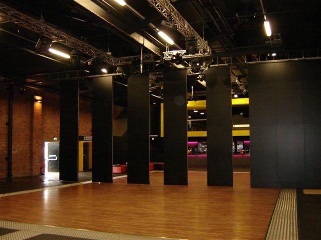Acoustic movable wall Type 110C high wall in studio